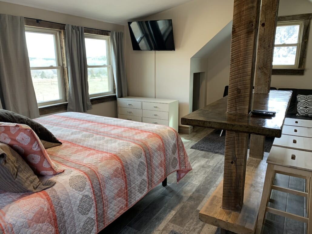 Moonrise.  This new eco friendly building is sided with reclaimed wood from a beautifully weathered old barn.