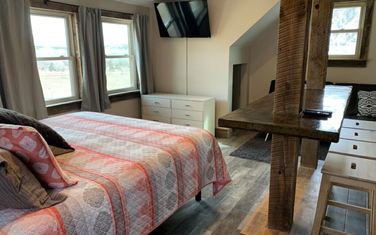 Moonrise.  This new eco friendly building is sided with reclaimed wood from a beautifully weathered old barn.