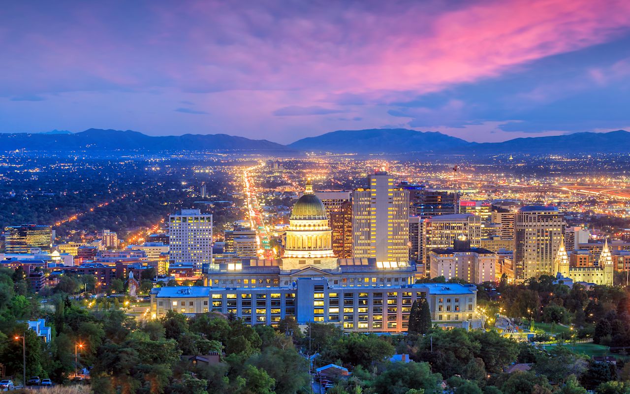 Salt Lake Gallery 1 - Downtown with a view of the capitol building.