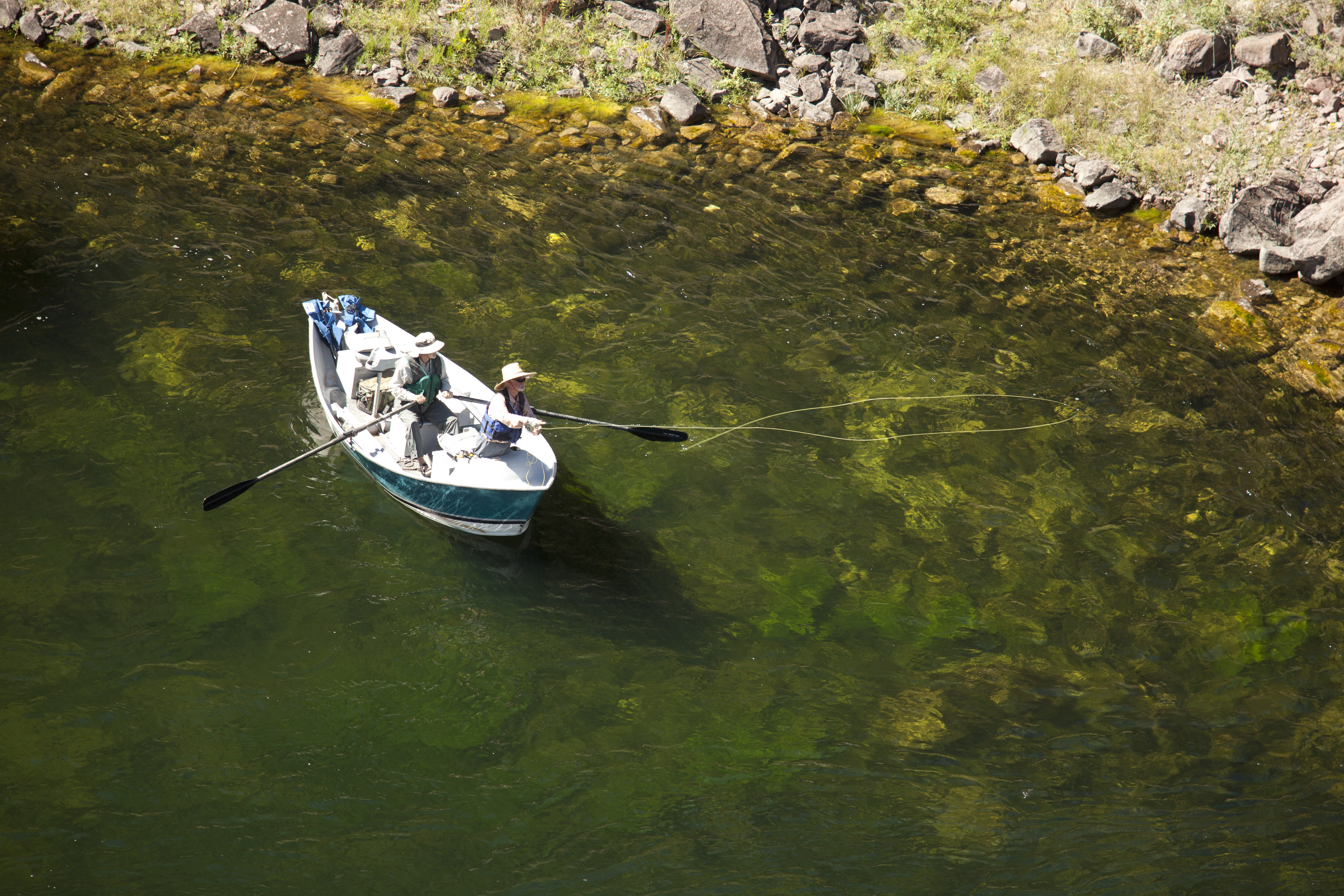 Flaming Gorge is Reel Fun | Photo Gallery | 1 - Fly Fishing from a boat