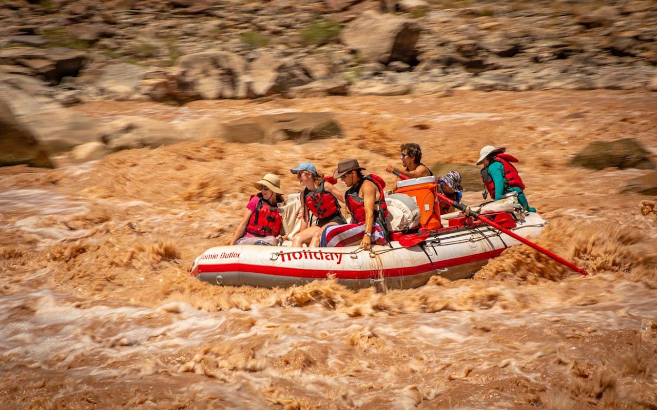 Holiday takes you into the best river canyons and whitewater in the West, and does it without motors. We’ll row you downstream, moving at the pace of the river, preserving the peace and quiet of the wilderness around you.