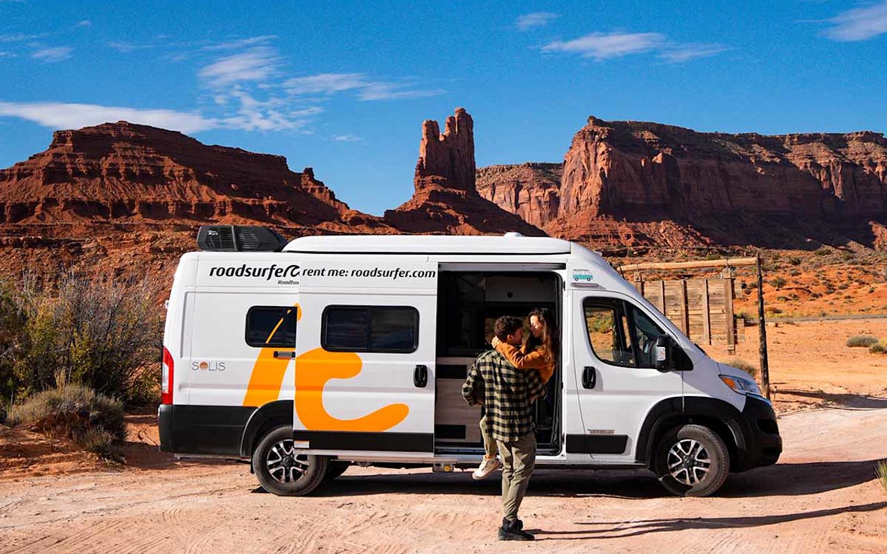 Take advantage of one-way rentals, brand-new camper vans, and no mileage limits