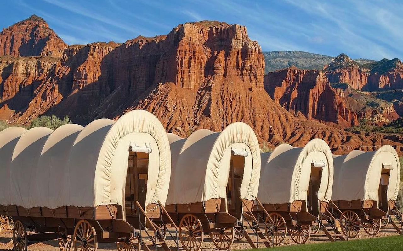 Glamping with a view.