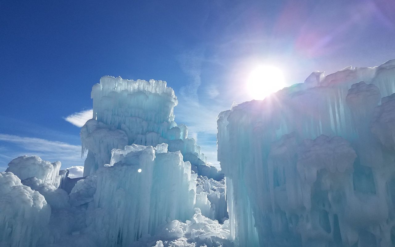 Explore the winter wonderland.