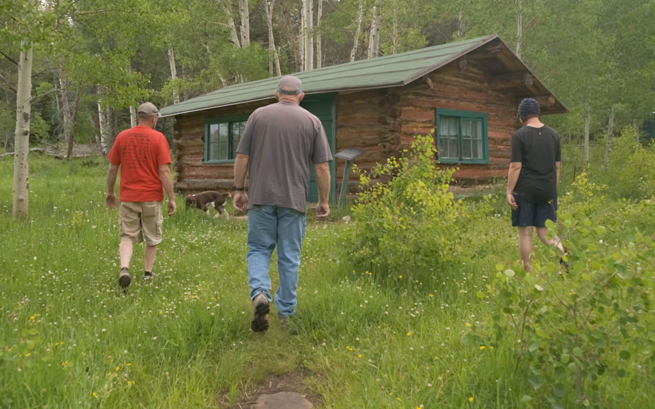 Outlaw Range Ride OHV Trail | Photo Gallery | 1 - The Stringham Cabin, one of the points of interest on the trail, allows visitors to explore what life was like in the old wild west.