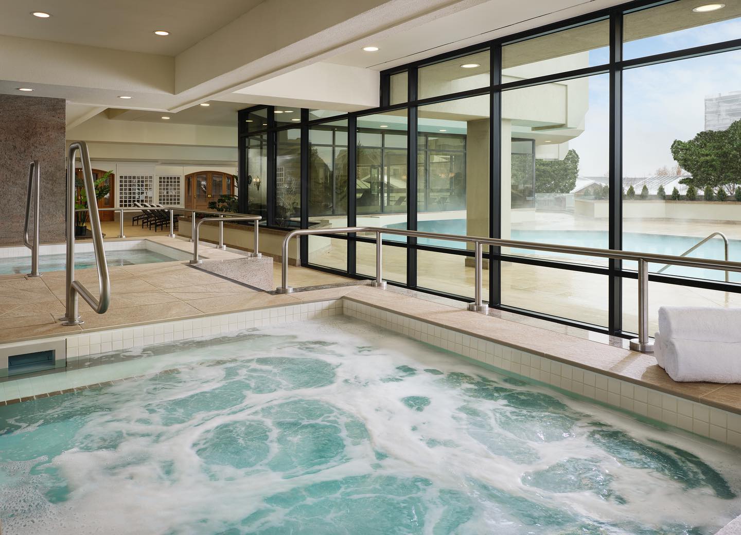 Winter or summer, take advantage of their refreshing and relaxing indoor pool.
