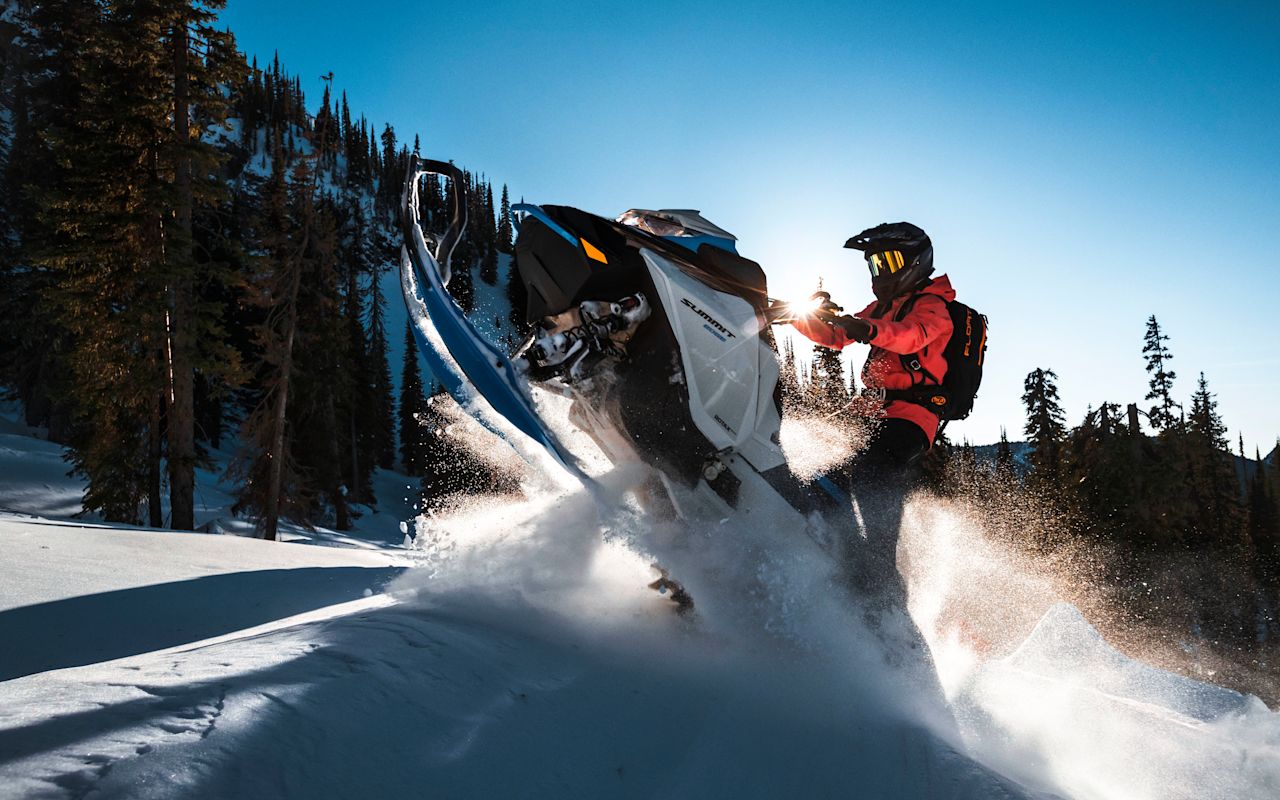 Enjoy the stunning scenery of Utah on a snowmobile!