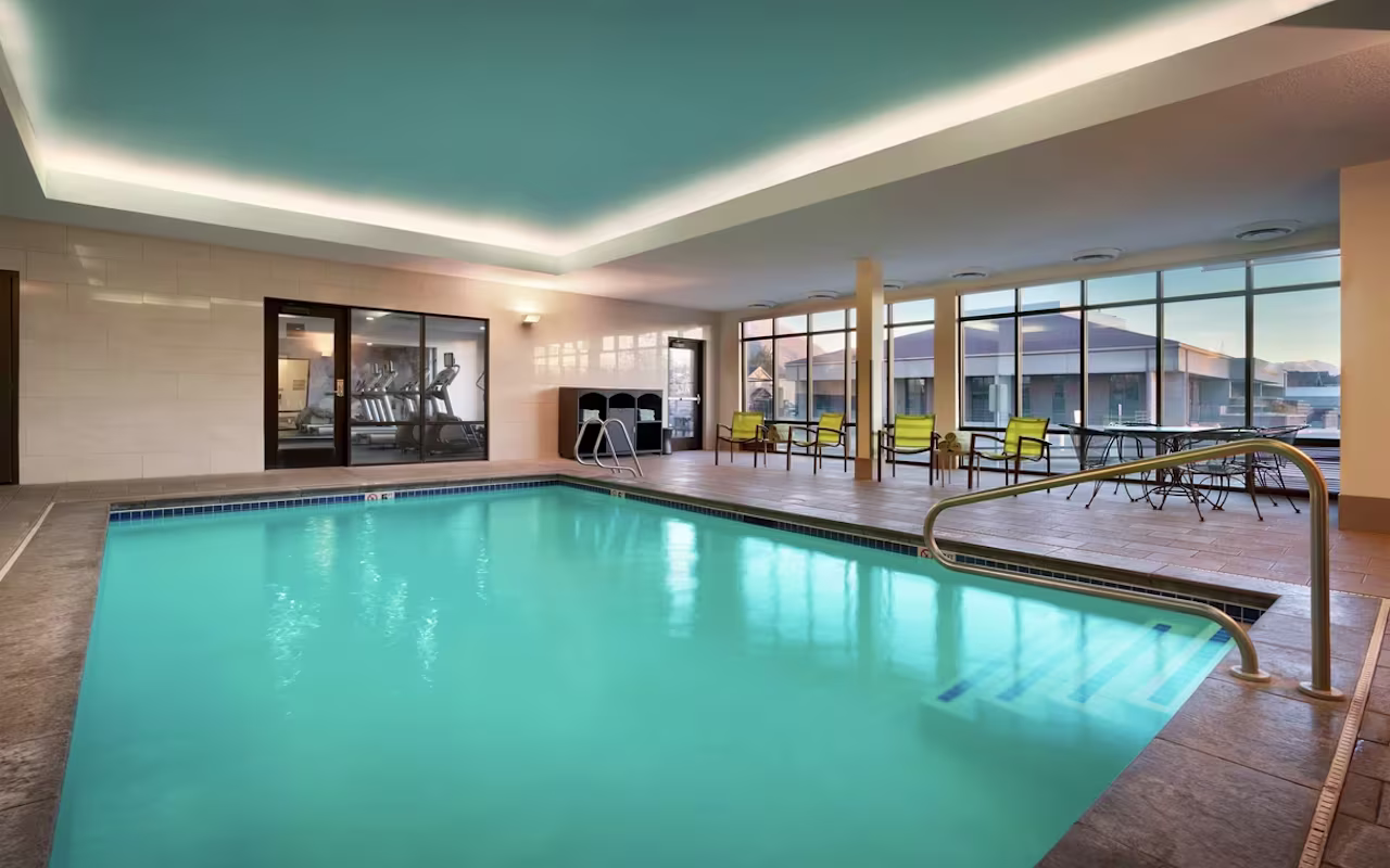 Take a relaxing dip in the indoor pool.
