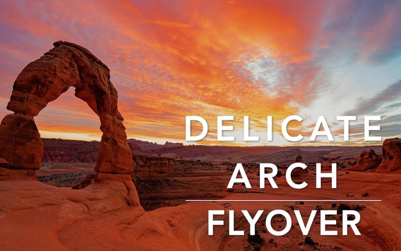 The Holey Land Region | Photo Gallery | 0 - Delicate Arch Hike (Aerial View)