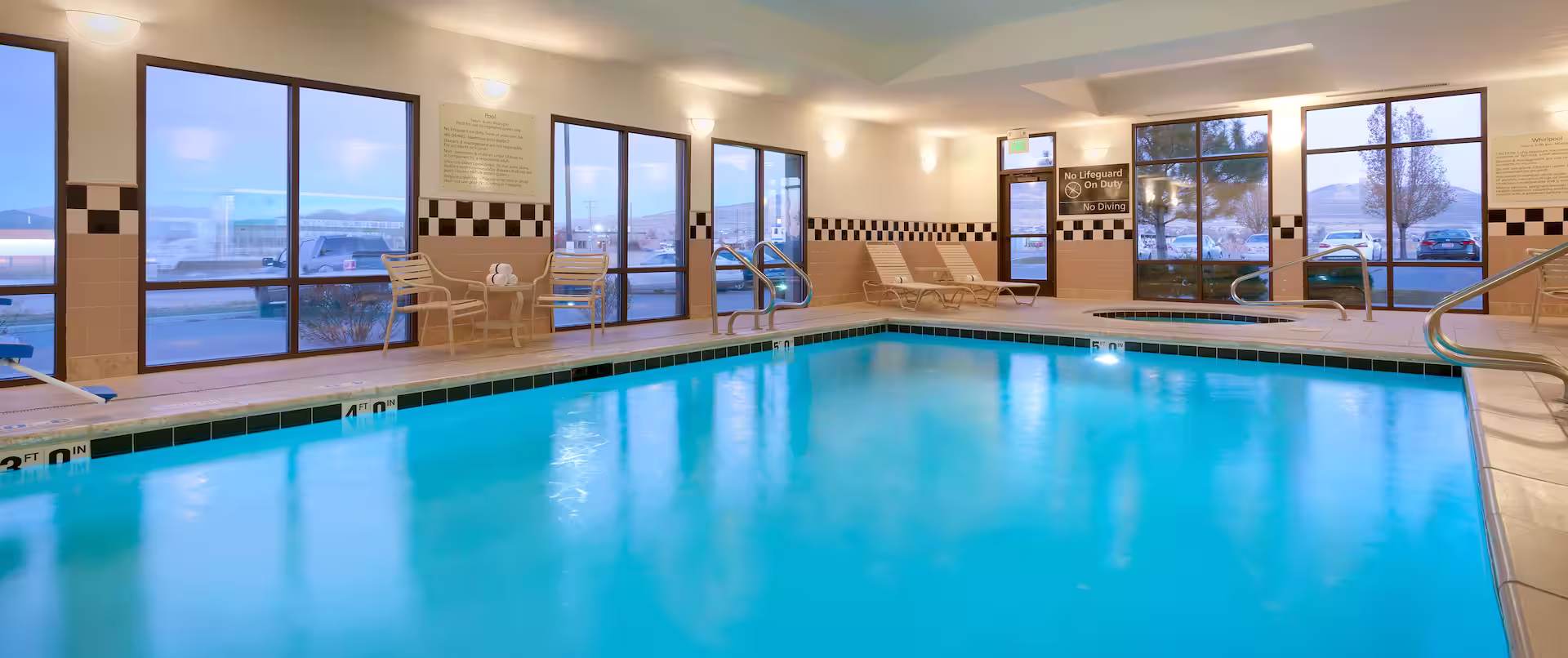 Enjoy a swim in the indoor pool. 