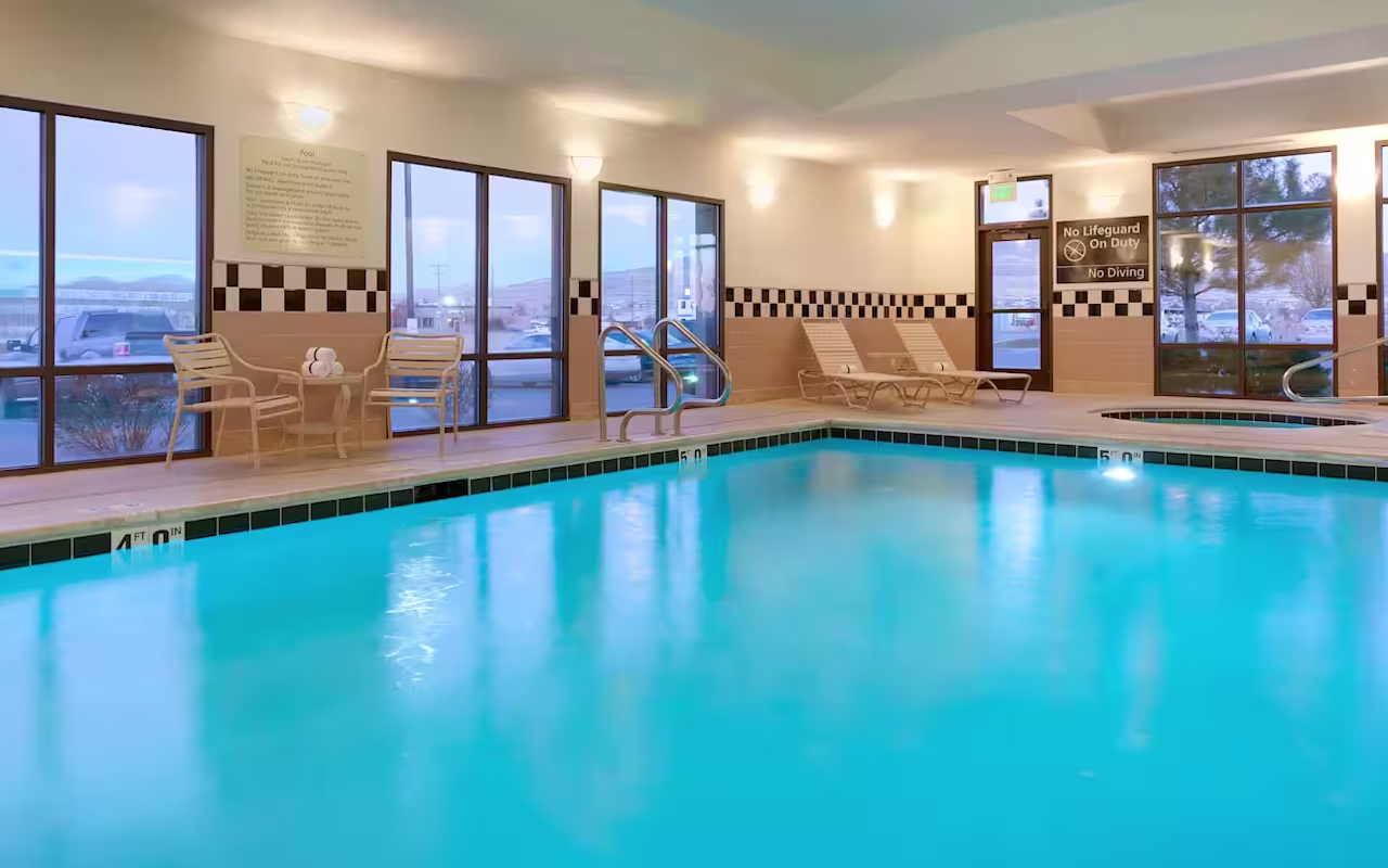 Enjoy a swim in the indoor pool.