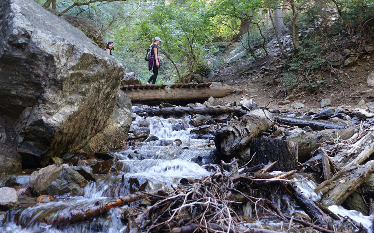 Adams Canyon | Photo Gallery | 1 - Adams Canyon Crossing a Stream