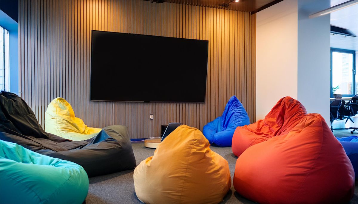 Bean bags can make the best pieces of hosting furniture so everyone has a seat to watch.
