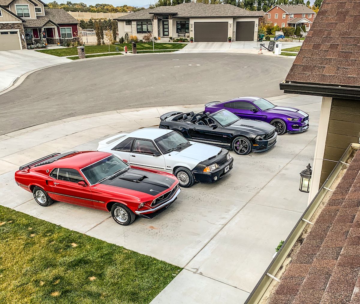 Dad and mine Mustangs