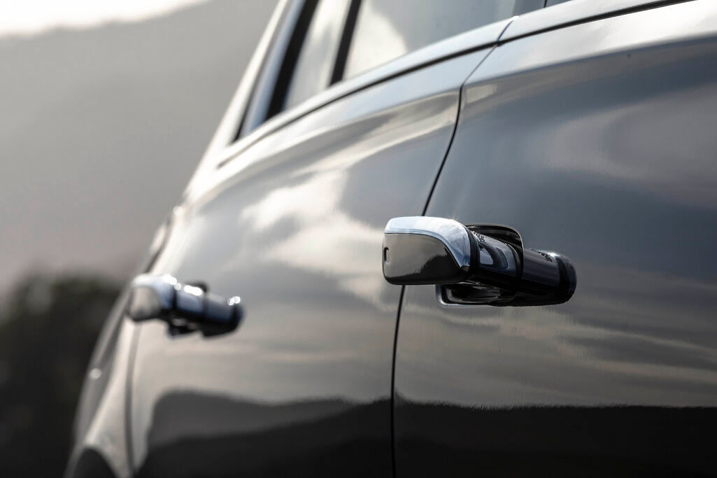 the door handles of Mercedes-Benz S-Class