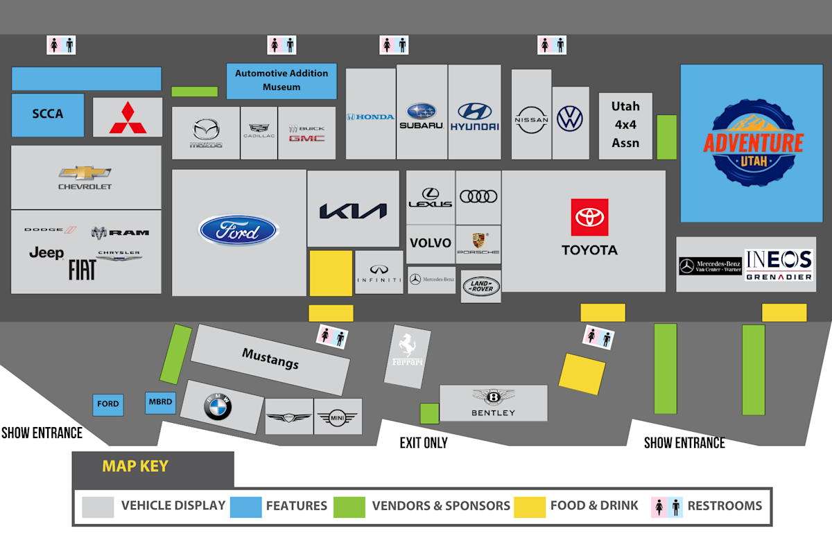 Utah Show Floor Plan Auto Expo 2026