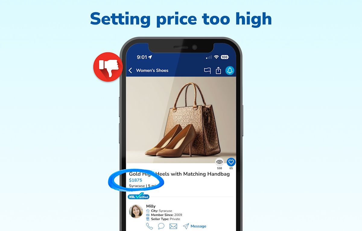 Graphic 2 - Setting price too high