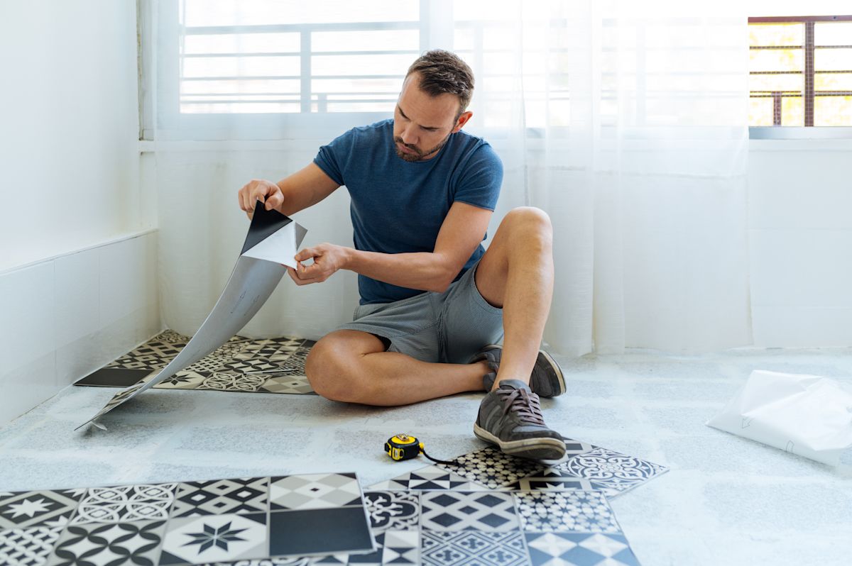 Stick on bathroom tiles