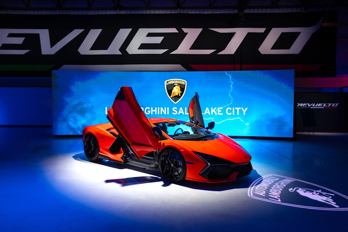 The new 2024 Lamborghini Revuelto electrifies Salt Lake City enthusiasts