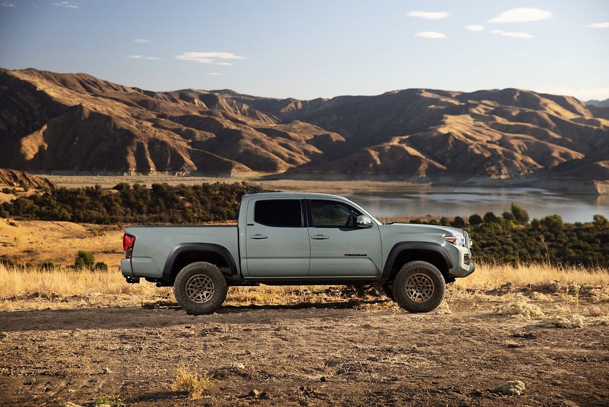 a silver 2022 Toyota Tacoma